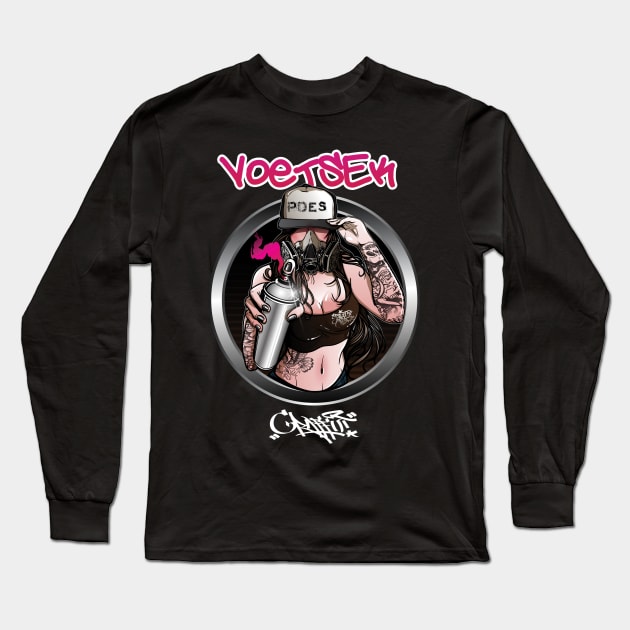 Voetsek Graffiti Long Sleeve T-Shirt by Arend Studios